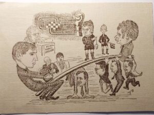 Print Proof World chess championship 1972 - Fischer vs. Spassky postcard Iceland