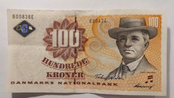 DENMARK 100 Kroner, 2002 Banknote