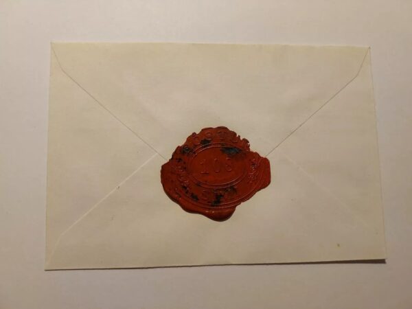 Wax Seal - 108 Postur Simi - On A Blank Envelope Iceland