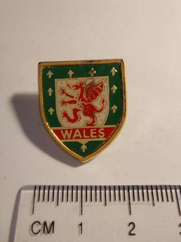 Wales Crest - Welsh Dragon - Vintage Pin - Badge