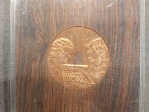 Iceland 1972 Fischer-Spassky World Chess Championship Commemorative Medal - Copper (Skáksamband Íslands, No. 2486)