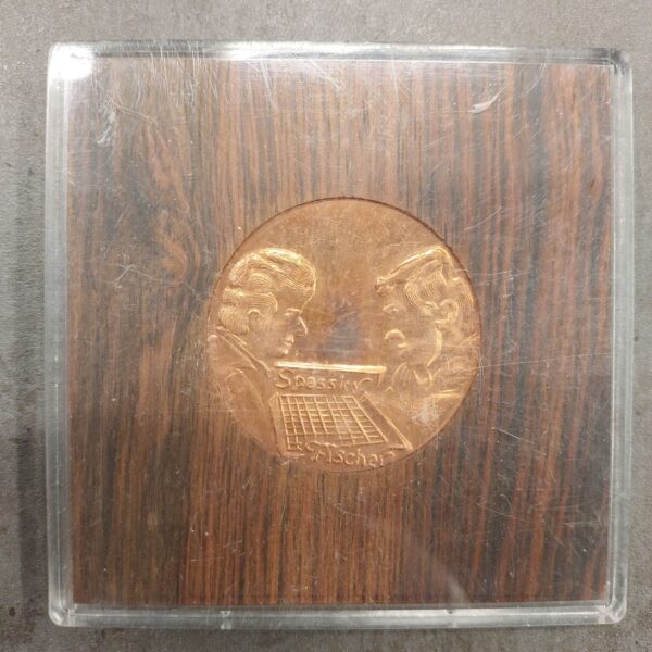 Iceland 1972 Fischer-Spassky World Chess Championship Commemorative Medal - Copper (Skáksamband Íslands, No. 2486)