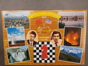 1972 Fischer Spassky giant postcard