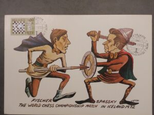 1972 Fischer Spassky Viking postcard