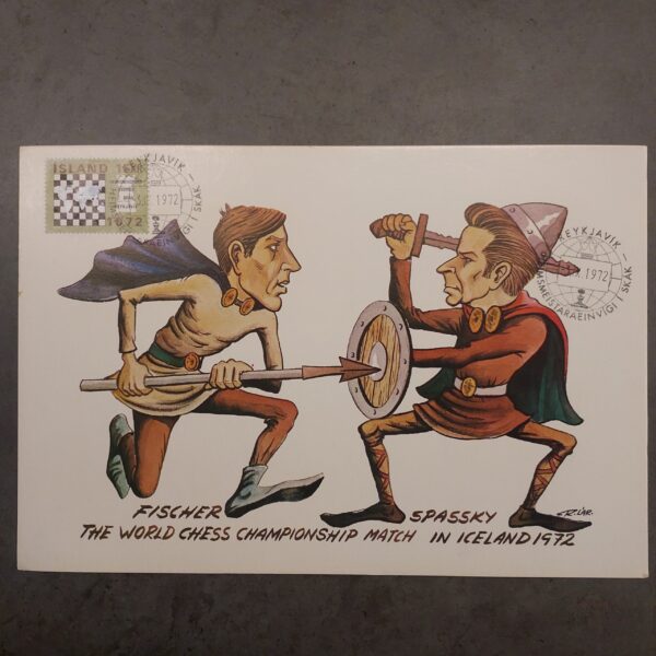 1972 Fischer Spassky Viking postcard