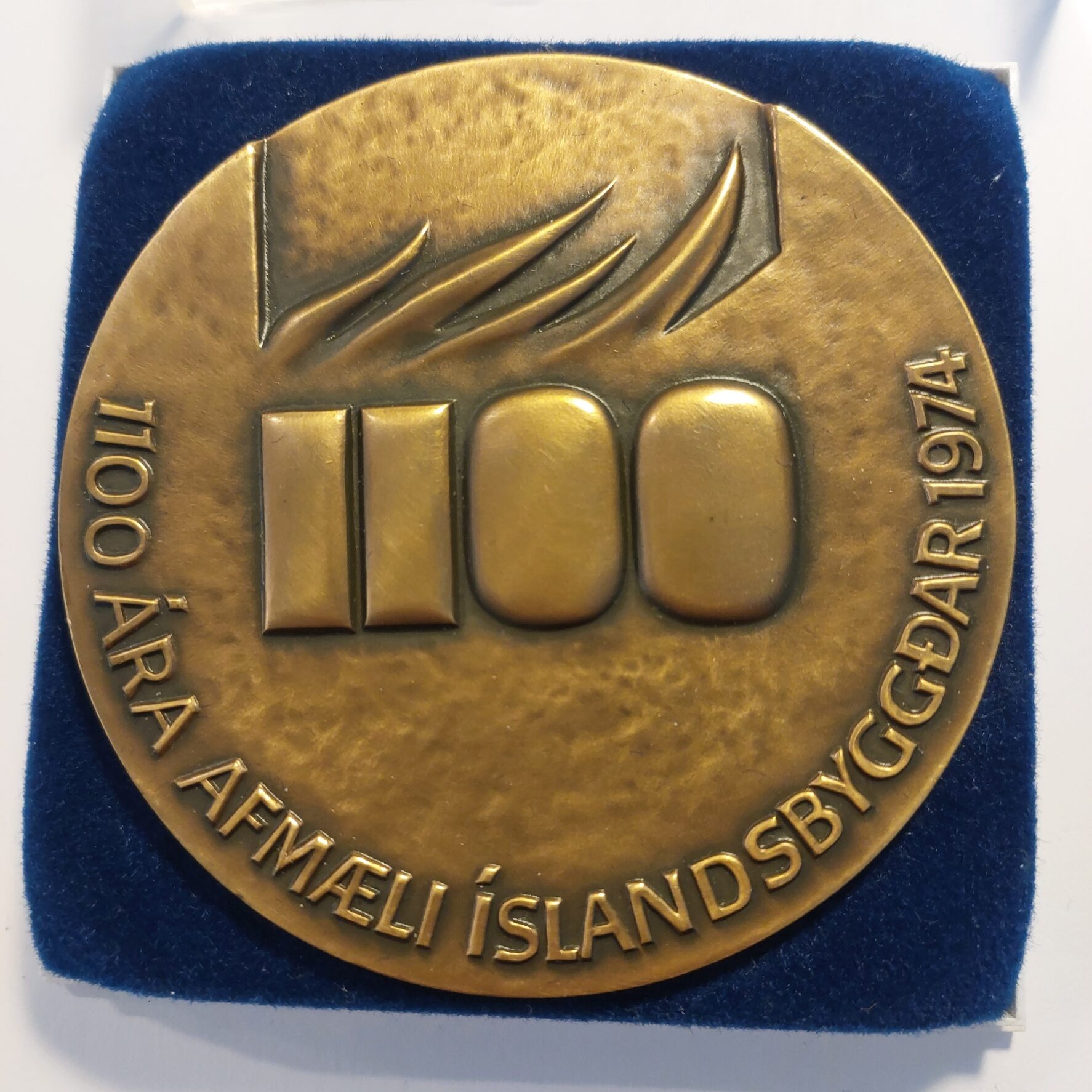 1974 Iceland 1100 years medal