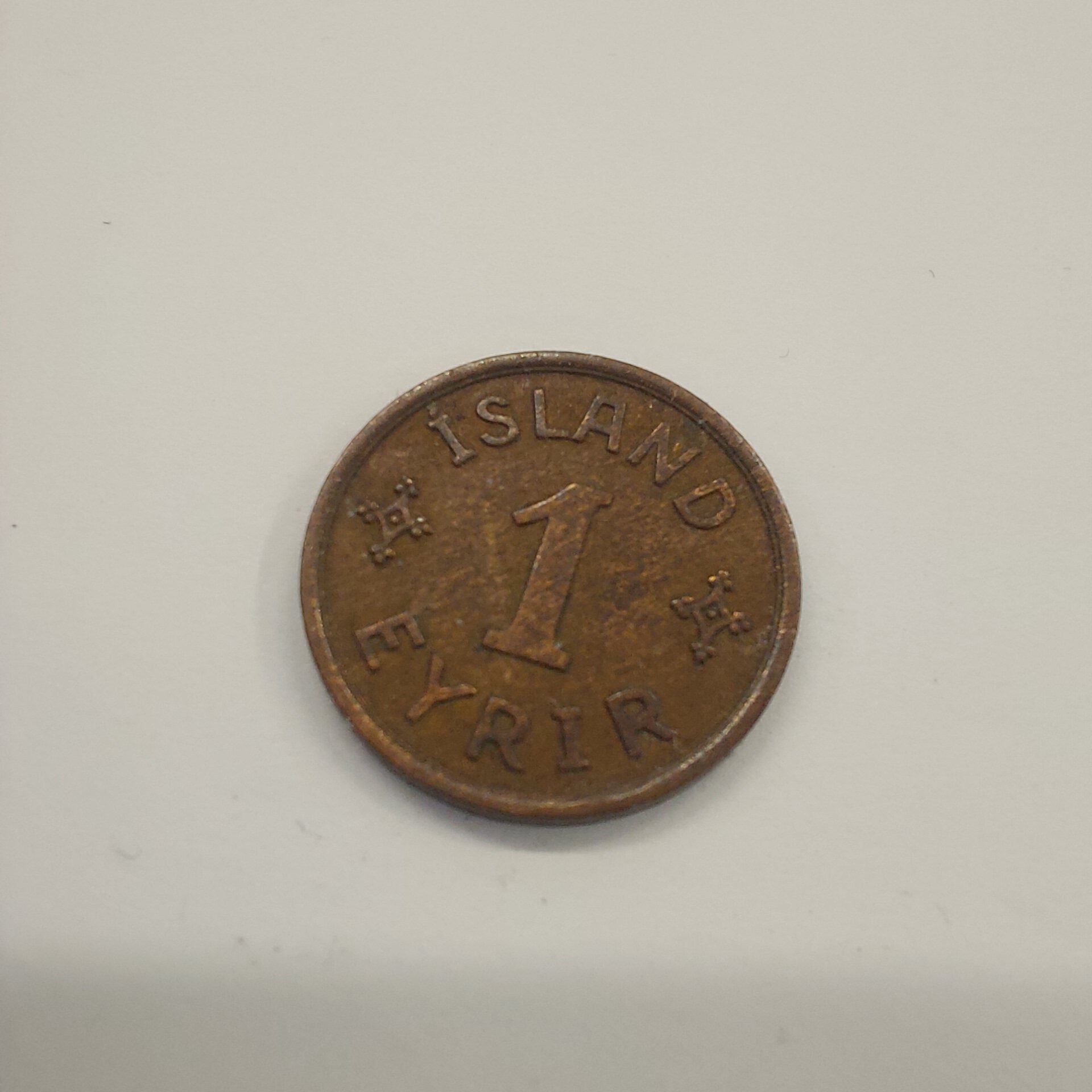1937 Iceland 1 Eyrir Coin