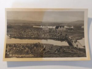 Iceland Vintage Photograph - Photo Print - Althingishatidin - 8x5cm