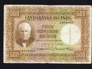 500 Kronur Iceland 1928 (1948)