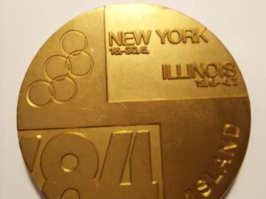New York, Illinois Olympics - IF - 1984 - Iceland Medal