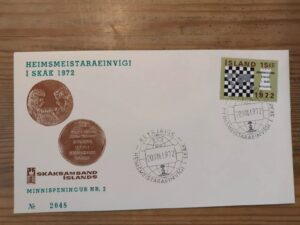 1972 - Bobby Fischer vs. Spassky Chess FYI Envelope With Stamp Iceland