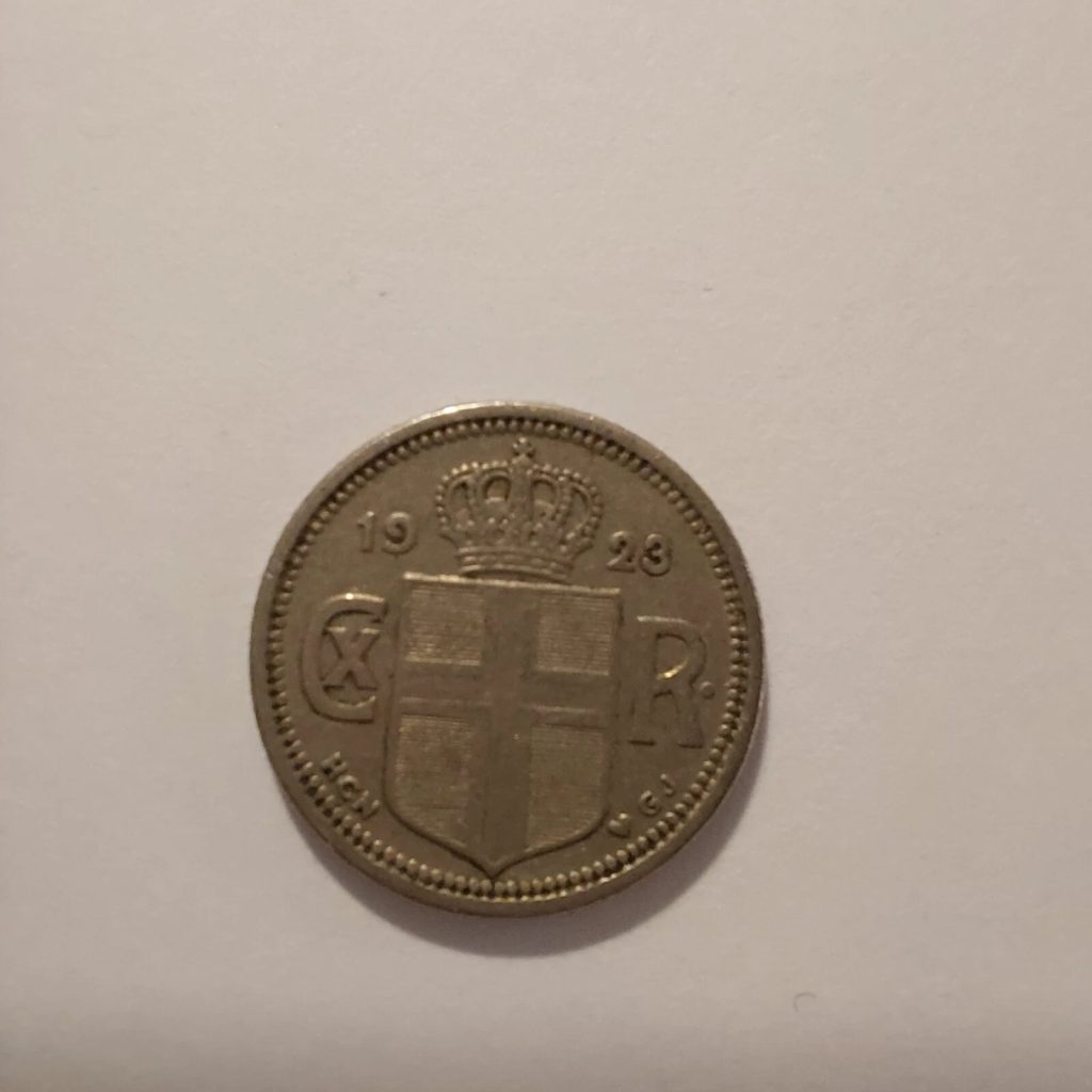 10 Aurar 1923 Iceland Coin
