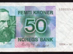 Norway, 50 Kroner, 1984 Banknote