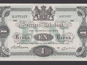 1915 - SWEDEN - 1 Krona Banknote