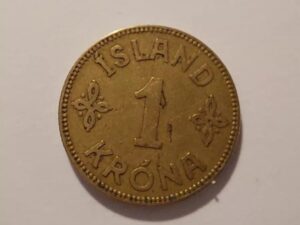 1 Krona 1929 Iceland Coin