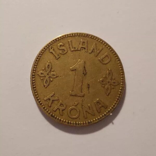 1 Krona 1929 Iceland Coin