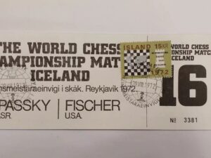 World chess championship 1972 - Fischer vs. Spassky Ticket NO 16 - Iceland