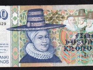 Iceland 5000 Kronur 2001 BIG - IF Signatures Banknote