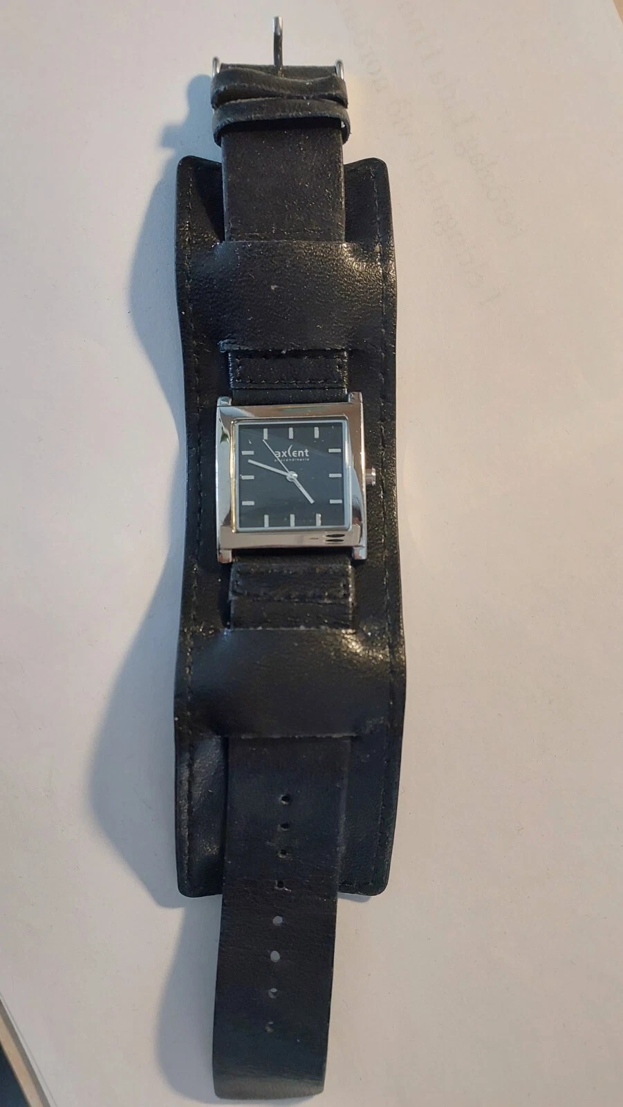 Axcent of Scandinavia X1774 Wristwatch - Black Dial Leather Strap - Image 2