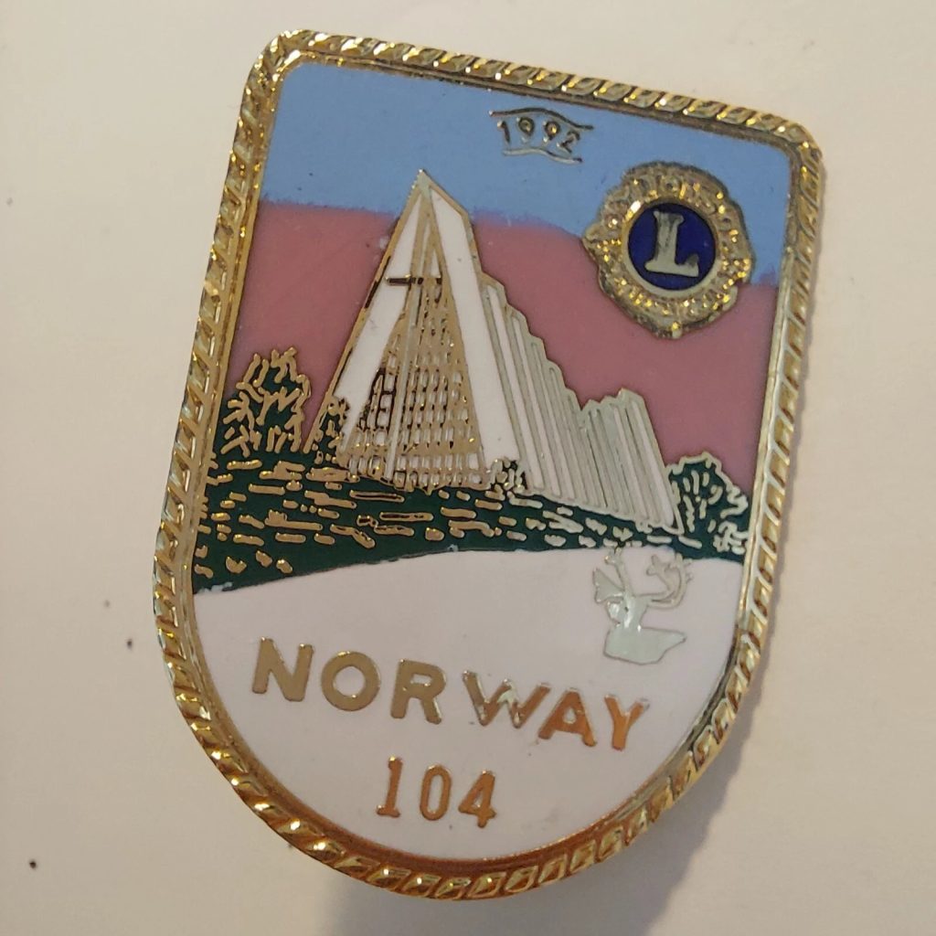Norway - 1992 - MD 104 - Lions Club Pin