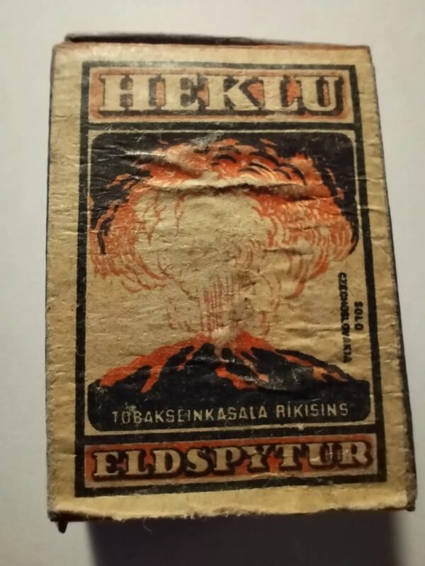 Heklu - Hekla Volcano Eldspytur Iceland Vintage Matchbox