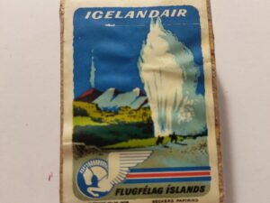 Iceland Vintage Matchbox - Icelandair - Flugfelag Islands