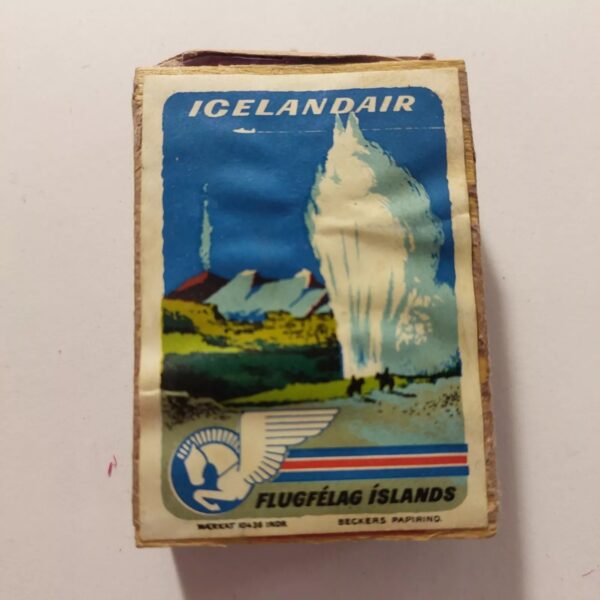 Iceland Vintage Matchbox - Icelandair - Flugfelag Islands