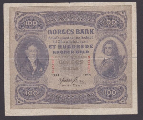 Norway - 100 Kroner 1944 Banknote