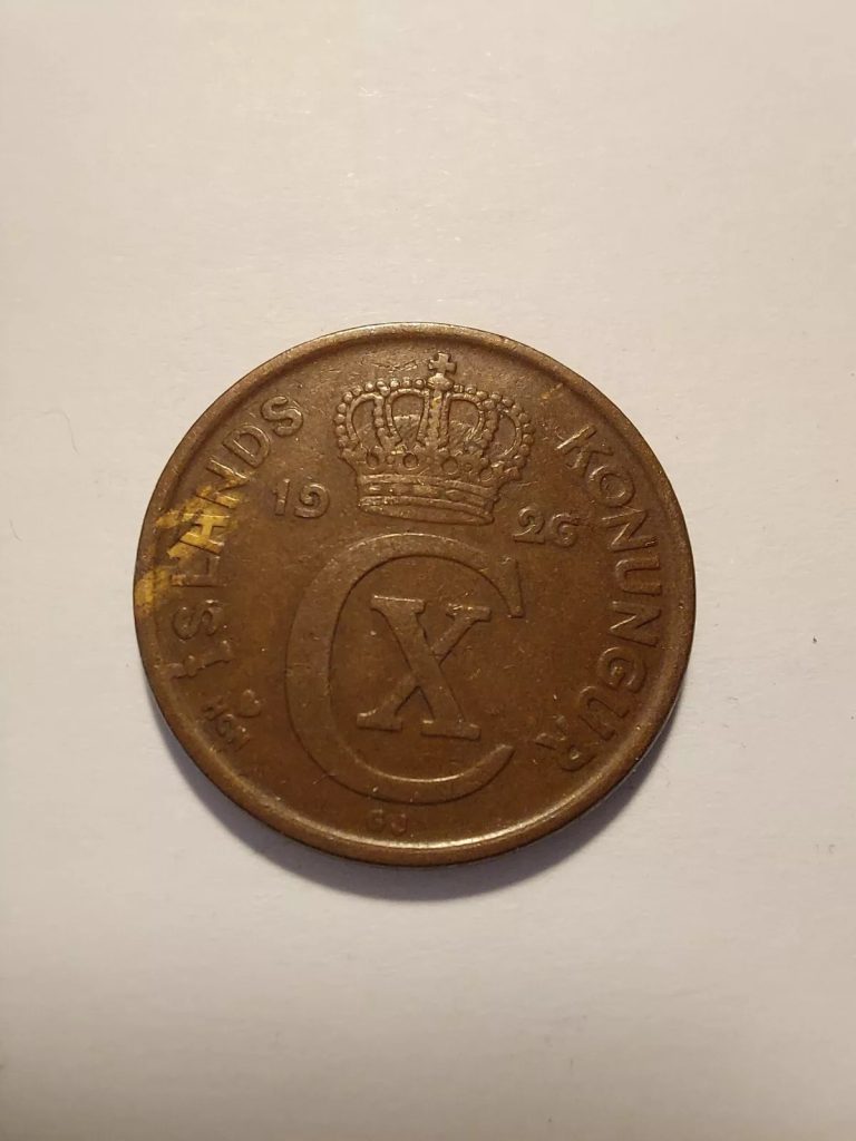 ICELAND 5 AURAR 1926 COIN