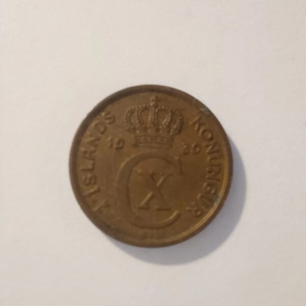 Iceland 1939 1 Eyrir Coin