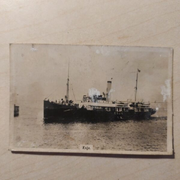 Iceland Vintage Ship Postcard - Westminster Tobacco Card - Esja