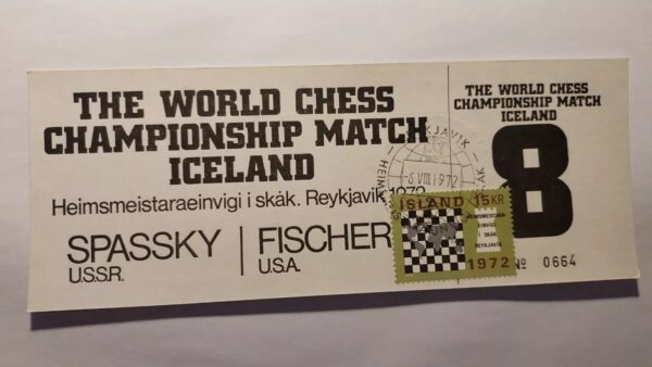 World chess championship 1972 - Fischer vs. Spassky Ticket NO 8 - Iceland