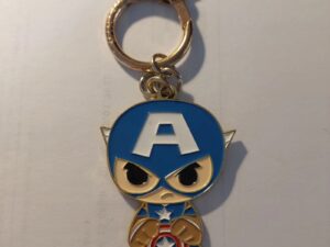 Vintage MINISO Marvel Series Captain America Figure  Keychain