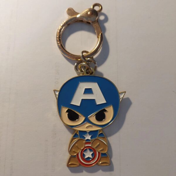 Vintage MINISO Marvel Series Captain America Figure Keychain