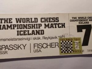 World chess championship 1972 - Fischer vs. Spassky Ticket NO 7 - Iceland