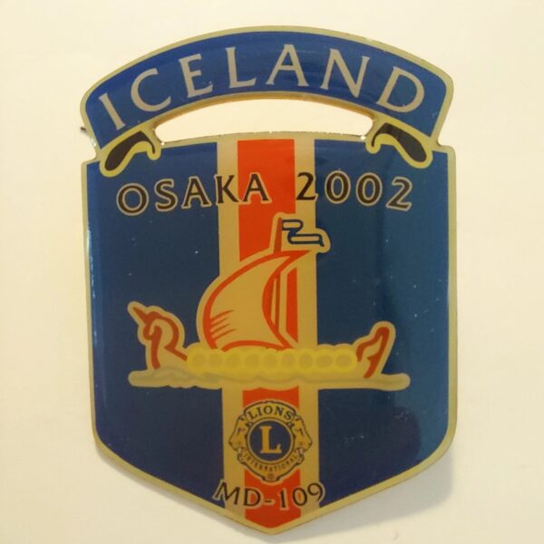 Iceland - Osaka - 2002 - MD-109 - Lions Club Pin