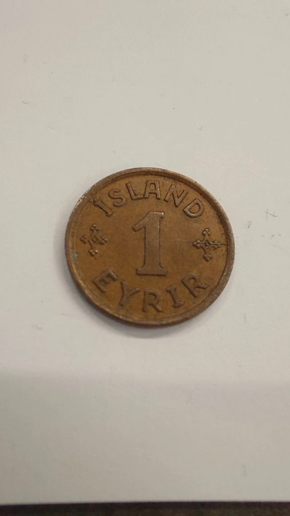 1926 1 Eyrir Iceland Coin
