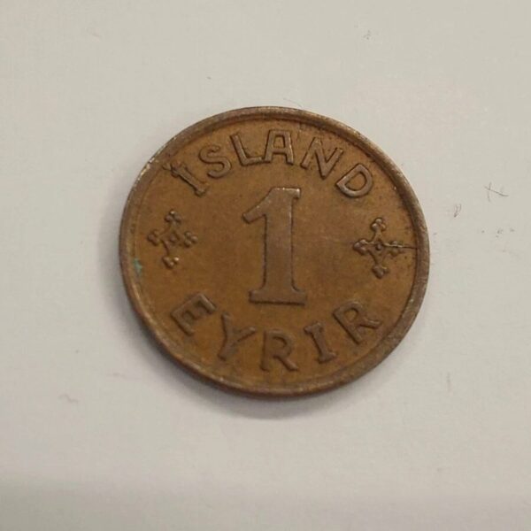 1926 1 Eyrir Iceland Coin
