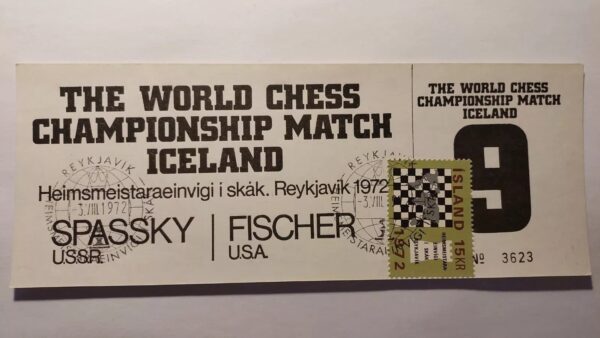 World chess championship 1972 - Fischer vs. Spassky Ticket NO 9 - Iceland