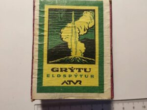 GRYTU Eldspytur Big Iceland Vintage Matchbox