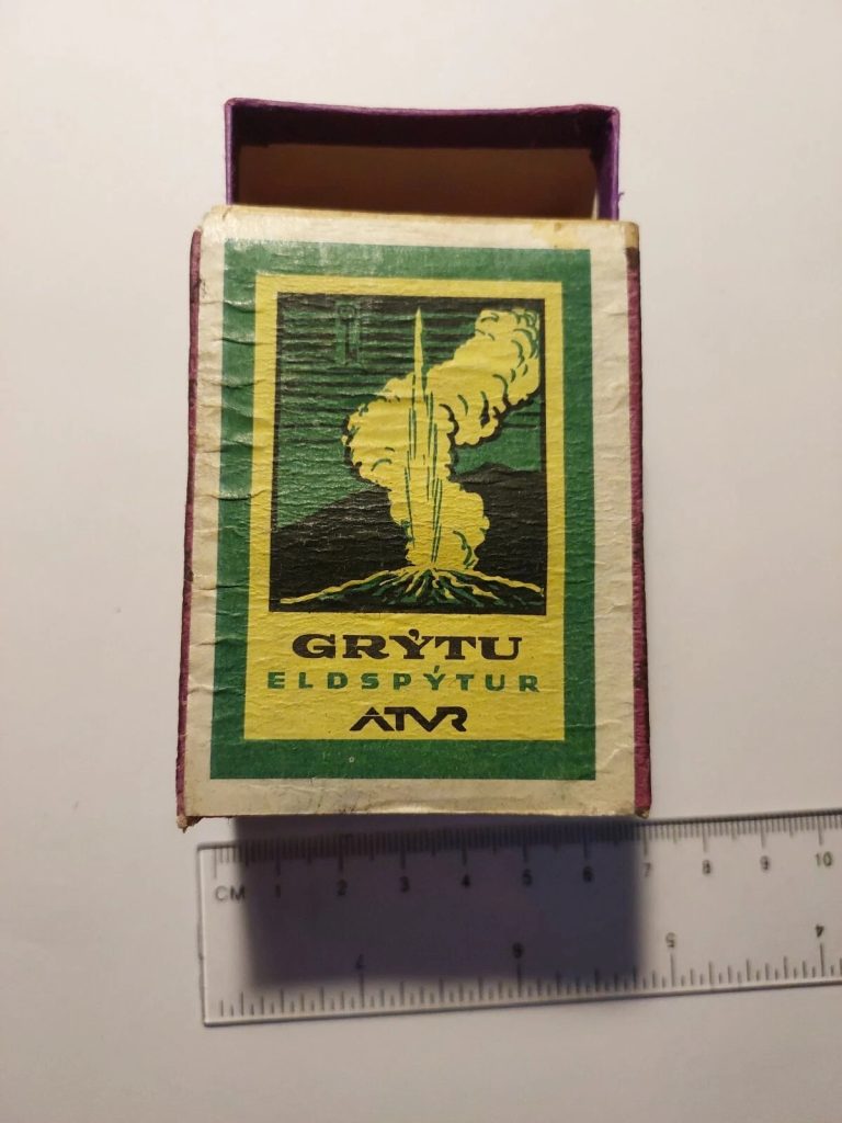 GRYTU Eldspytur Big Iceland Vintage Matchbox