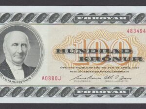 Faeroe Faroe Islands 100 Kronur 1949 (1988)