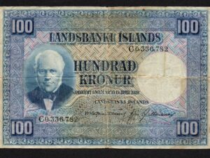 ICELAND 100 Kronur 1928 (1948) Banknote
