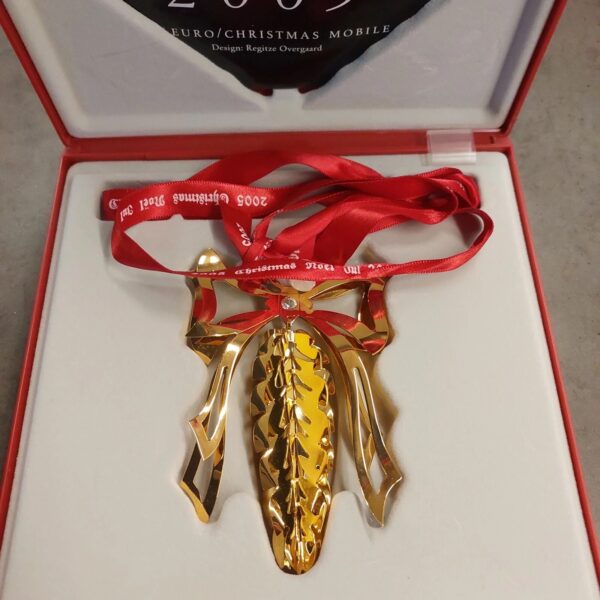 2005 CHRISTMAS MOBILE 24 carat gold plated GEORG JENSEN Christmas Decoration