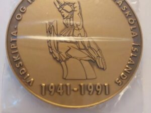 Vintage 1941 - 1991 Haskola Islands - Iceland Medal