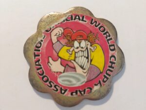 OFFICIAL CHUPA CHUPS METAL POG SLAMMER - Tazos Pogs Caps