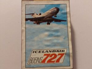 Iceland Vintage Matchbox - Icelandair - Boeing 727