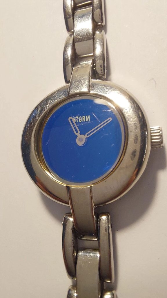 Storm converse ladies watch blue dial stainless steel
