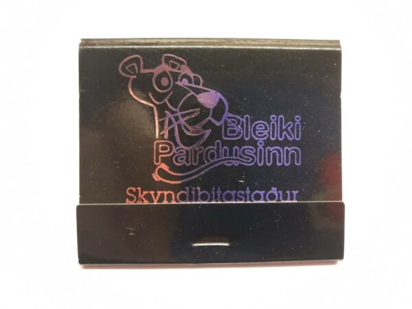 Bleiki Pardusinn Iceland Vintage Matchbook