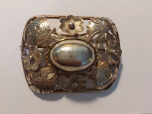 Vintage Erikson & Kromann E&K Danish Art Nouveau 830S Silver Brooch Pin